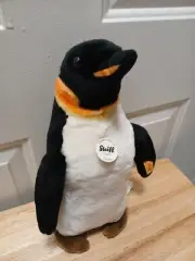 Steiff Charly Emperor Penguin 057106 Black and White 32cm 12in Plush Stuffed Toy