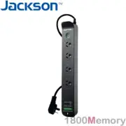 Jackson Raptor 4 Way 1 Switch Surge Protector Power Board 30W PD USB-C QC USB-A