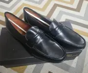Allen Edmonds 49010 Bergamo Black Strap Leather Loafers New Men’s Size 10 D
