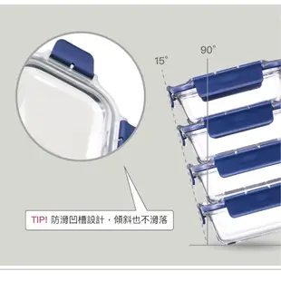 【樂扣樂扣】頂級透明耐熱玻璃保鮮盒3件組