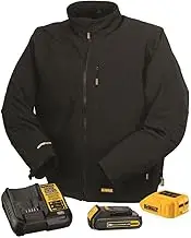 DEWALT Men's Heated Soft Shell Jacket Kit Black X-Large