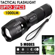 XML-T6 Tactical Flashlight Torch Super Bright Camping LED Zoomable Torch Light