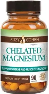 Chelated Magnesium Capsules - Supports Kreb's Energy Production - 60 Servings - by Suzy Cohen, RPh