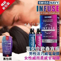 在飛比找momo購物網優惠-【SWISS NAVY】男女合歡春宵瓶男性活力威猛凝膠+女性