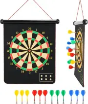 Magnetic Dart Board, Indoor Outdoor Dart Games for Kids with 12Pcs Magnetic Dart