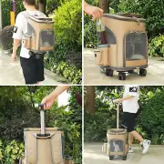 Travel 4 wheels removable Pet Carrier/Backpack, Pet Stroller, Airline Approved