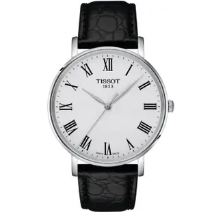 【TISSOT 天梭】官方授權 EVERYTIME 經典簡約 腕錶 羅馬刻度 對錶(T1434101603300.T1432101603300)