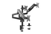 Brateck 17-27 inch Triple Monitor Pole Mounted Gas Spring Monitor Arm (LDT48-C036)