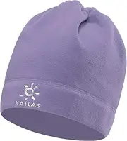 [KAILAS] Unisex Beanie Multifunctional Fleece Hat Soft Warm Skull Beanie Cap Ski Hiking Windproof Winter Drawstring Scarf Cap, Light Purple, 1