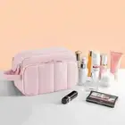 Puffy Make Up Case Compartment Cosmetic Organizer Hot Toiletry Bag Women