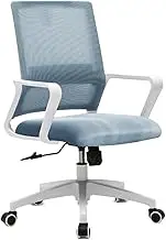 Classic Ergonomic Mesh Rolling Work Swivel Task Chairs, Comfortable Lumbar Support for Home, Bedroom, Study, Dorm, Student, Adults Desk Task Chair(Blue)