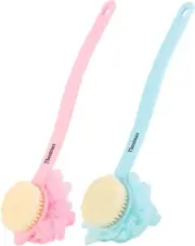 Loofah Back Scrubber Long Handle Shower Body Brush Soft Mesh Sponge Exfoliating