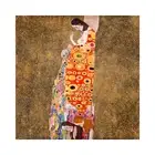 Gustav Klimt, Hope II, 1908, Canvas Print, 30" x 30" + Border