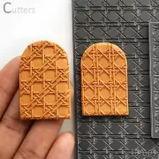 WEAVE Texture Mat for Polymer clay | Flexible Texture Stamp |