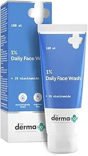 The Derma Co 1 Kojic Acid Face Wash I With Niacinamide Alpha Arbutin I Reduces Dark Spots Pigmentation I Cleanses Brightens Skin I Non-Drying Formula I For All Skin Types- 100ml Transparent