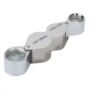 10X 20X Jewelers Loupe Foldable Dual Lens Loupe All Optical Glass Lens Folding