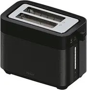 [Haier] I-Master Series 5 Toaster, Stainless Steel, 2 Slices with Extra Deep Slots, Lifting Handle to Prevent Burns, Dust Lid, 7 Browning Levels [Black]