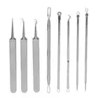 8Pcs Acne Tools Extractor Kit Pimple Popper Blackhead Remover Stainless Stee