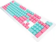 TEHAUX 1Set Keys Pbt Keyboard Caps Replacement Keycaps for Mechanical Keyboards Ergonomic Design with Characters for Custom Gaming Office Use
