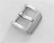 Stainless Steel Tongue Buckle for Straps Brushed 20 Mm 3.0 with Spring Bars Clasp