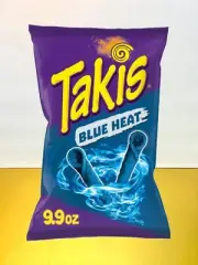 〽️New Exclusive Takis Blue Heat Hot Chili Pepper Crunchy Tortilla Chips 9.9oz