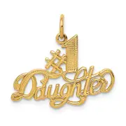 14K Yellow Gold #1 Daughter Charm