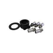 Aeroflow Billet Oil Cooler Sandwich Adapter Fitment Black Anodised