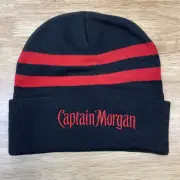 Captain Morgan Spiced Rum NFL Football Embroidered Beanie Winter Ski Hat Cap
