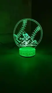 SoftBall 3D Night Light Color Changing Illusion Lamp Sport Fan Birthday Gift