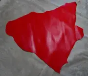 Fire Engine Red Kangaroo Leather - Great for Craft
