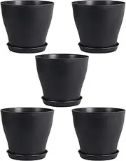 Plant Nursery Pots | Nursery Pots for Plants - Flower Planter with Drainage Holes, Tray for Vegetables Succulents Cactus Cuttings Transplanting