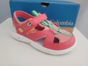 NEW Columbia Youth Techsun Sandal Strap Hook & Loop Toe Hiking Walking Girls 3