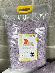Cat Litter 1x Lavender 17.5L - 7.1kg/Bag Natural Plant-Based Clumping Litter Low Dust Rapid Absorption Flushable Lightweight Odor Control