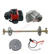 740mm Go Kart Quad Rear Axle Kit + Sprocket+Rotor+ 2 Stroke 49cc Engine Motor