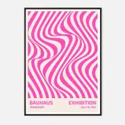 Galrie Bauhaus Frankfurt 1923 Exhibition Poster - Vintage Abstract Art Print, Black Frame, 70 x 100cm (28 x 40inch)