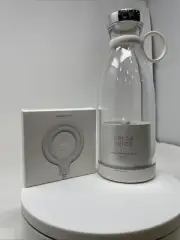 Portable Juicer Blender Mixer Bottle USB Rechargeable- White