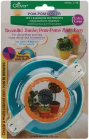 Clover 3128 Pom-Pom Maker Extra Large-4.5" 1/Pkg (3Pk)