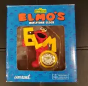 SESAME STREET Elmo's Miniature Clock by Fantasma 1990s — NEW IN BOX