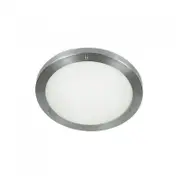 Round Stainless Bulkhead Medium E27 in Silver Superlux Lighting - SB1610