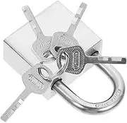 Operitacx Stainless Steel Luggage Lock Rust Padlock with Key Durable Outdoor Lock for Suitcases Cabinets for Travel and Security