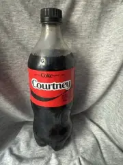 Share a Coke with Courtney 2025 Personalized Gift Coca Cola Bottle 20oz Zero