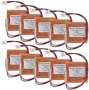 10-Pcs 6V 1800mAh MR-BAT6V1 2CR17335A WK17 Lithium Battery with White Plug Compatible for Mitsubishi