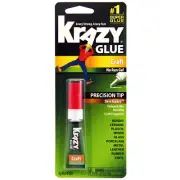 Krazy Glue CRAFT NO RUN GEL | PRECISION TIP | PLASTIC CERAMIC WOOD RUBBER Super