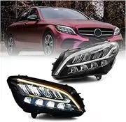 Car Headlights Full Led Assembly Headlamps Auto Accessories Compatible With BENZ W205 C180 C200 C260 2018-2020