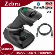 Zebra DS2278-SR7U2100PRW Cordless Handheld USB Standard Range Barcode Scanner