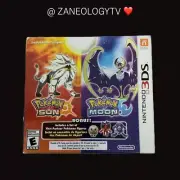 POKEMON Sun & Moon Dual Pack Nintendo 3DS Pokémon BONUS SET FIRST PARTNER FIGURE