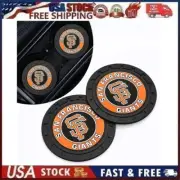 2 pk San Francisco Giants Car Cup Mat Car Drink Holder Insert Silicone Coaster