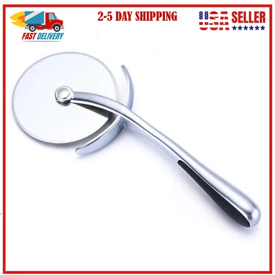 Stainless Steel Pizza Food Cutter Pizza Cutter Rocker 7.5 inch