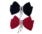L11 2PCS Shiny Tassel Bow Hairpin Sweet Girl Top Clip Temperament Back Head Thick Hair Headdress for Ladies and Girls Shopping