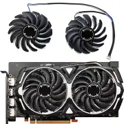 1 Pair Graphics Card Cooling Fan PLD09210S12HH for MSI RX6600 8GB ARMOR V1 Part